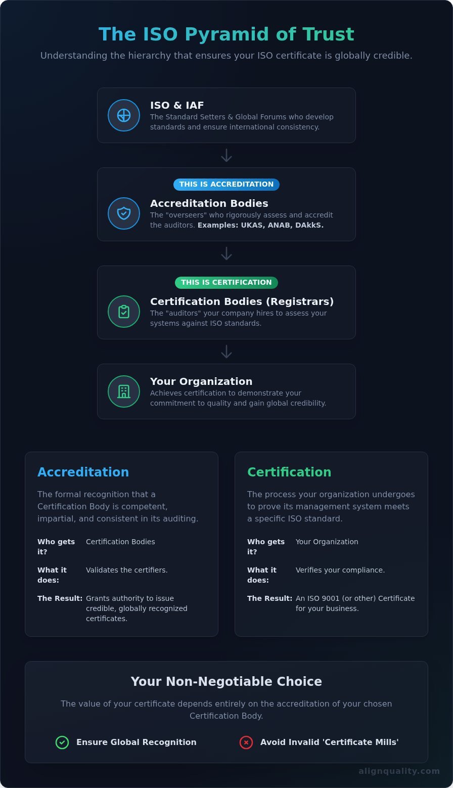 ISO Accreditation vs. Certification: How to Choose a Reputable Registrar