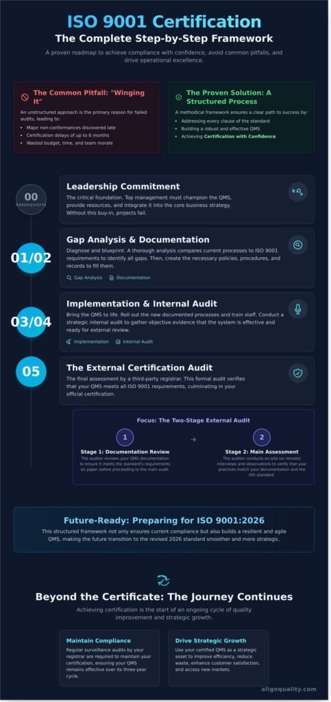 ISO 9001 Certification Process: Step-by-Step Guide (2026) – Align Quality