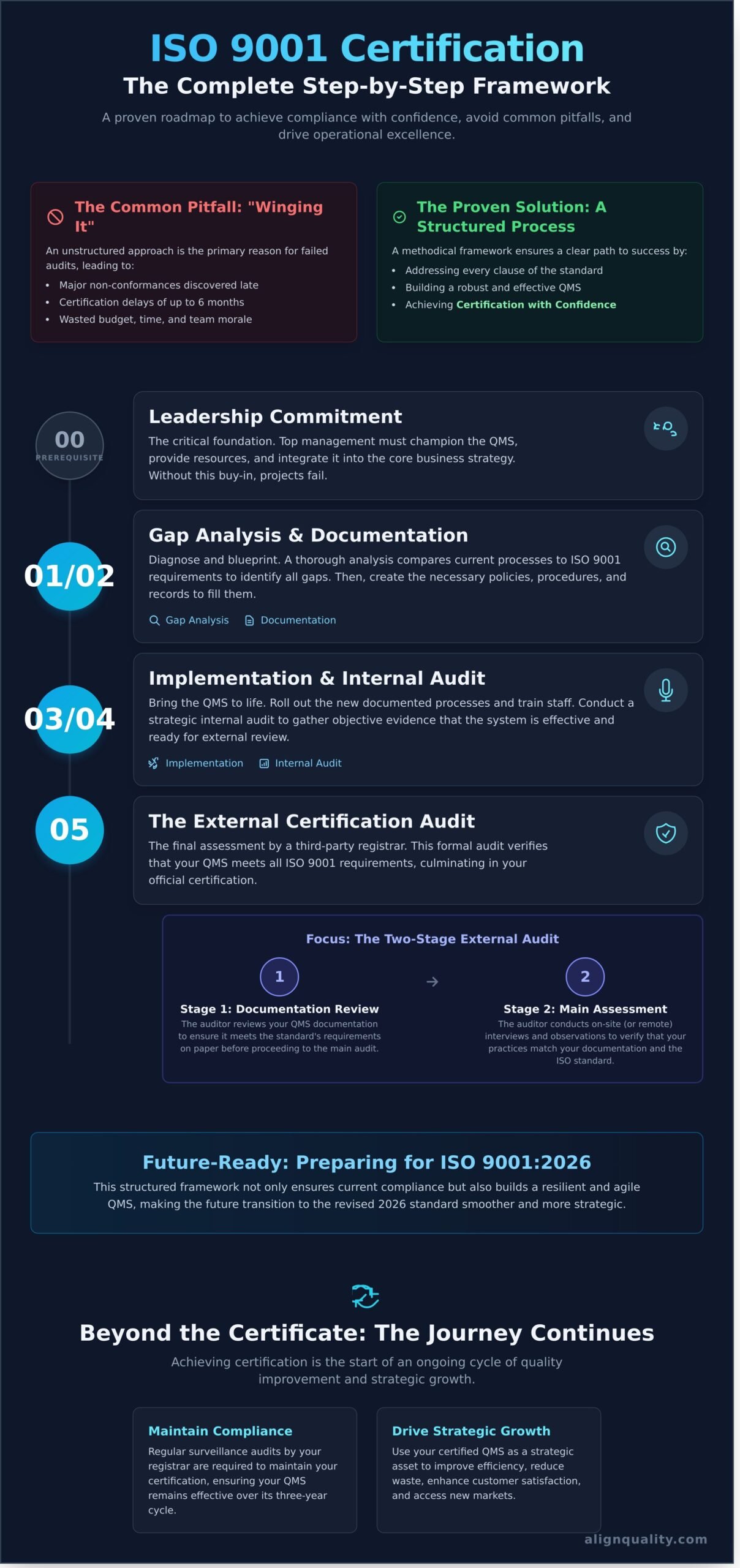 ISO 9001 Certification Process: Step-by-Step Guide (2026)