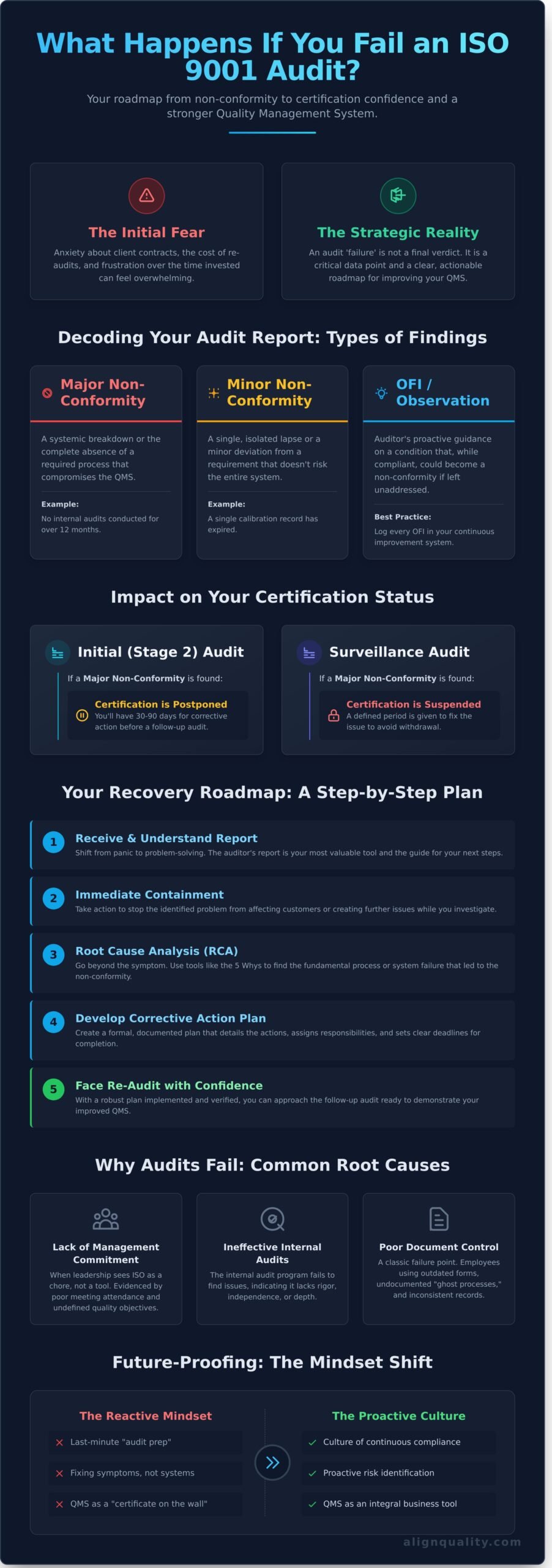 What Happens If You Fail an ISO 9001 Audit? 2026 Recovery Guide